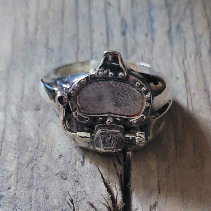 Anillo casco buceo submarino