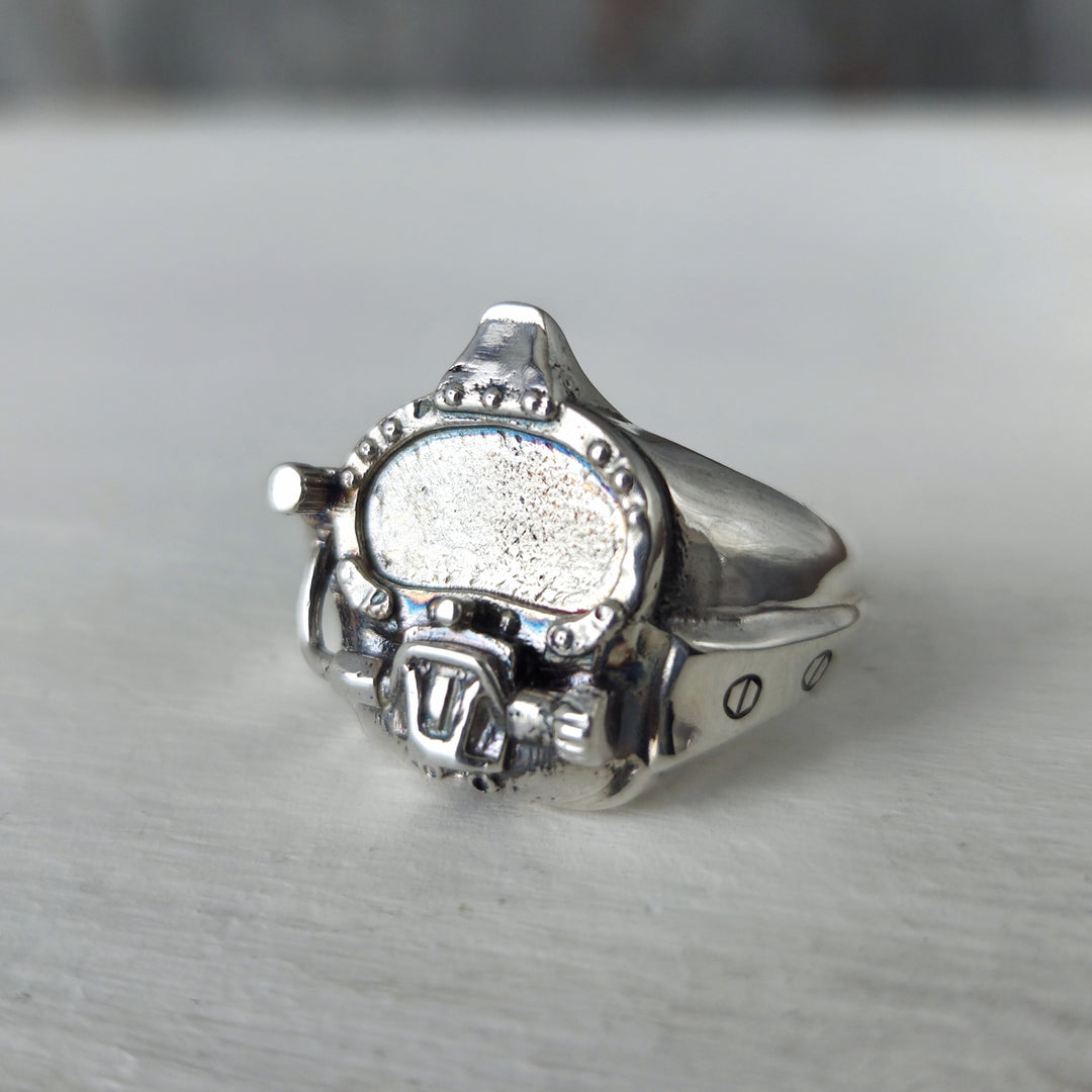 Anillo casco buceo submarino