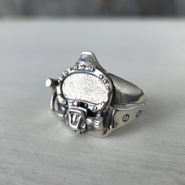 Anillo casco buceo submarino