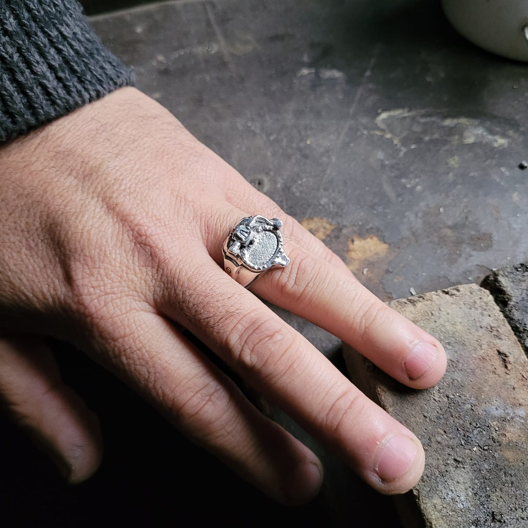Anillo casco buceo submarino
