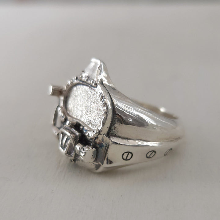 Anillo casco buceo submarino