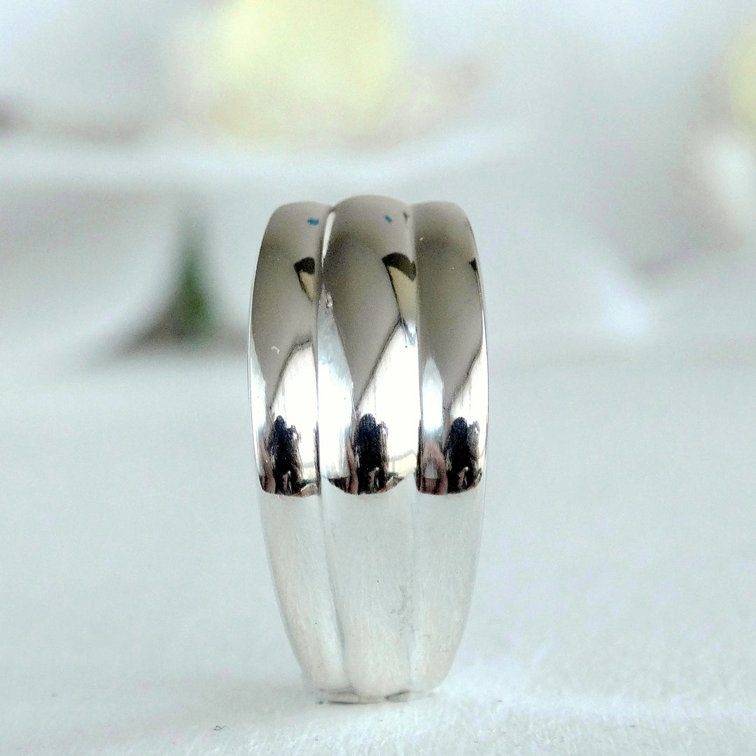 anillo elegante de plata 950 para mujer