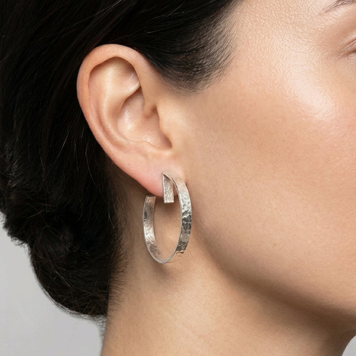 Aros de plata 950 
hechos a mano