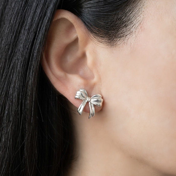 aros delicados de plata 950
