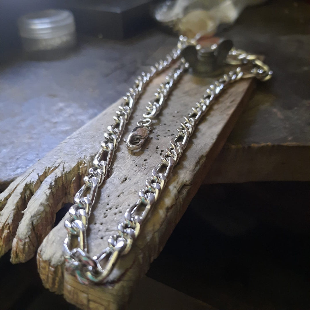 Cadena de plata tipo Cartier hecha a mano personalizable