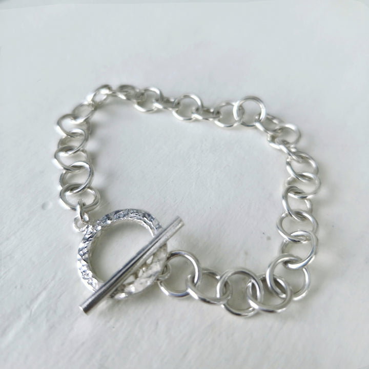 pulsera de plata 950 con cierre toggle