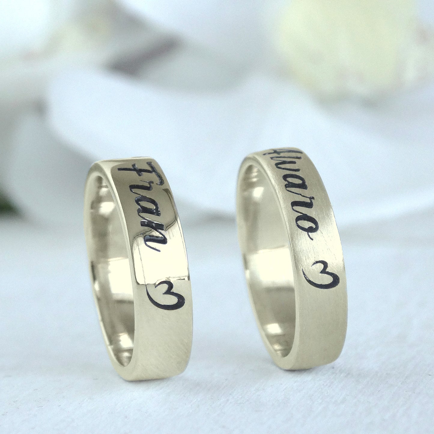 Argollas de matrimonio personalizadas oro 18k - 12g